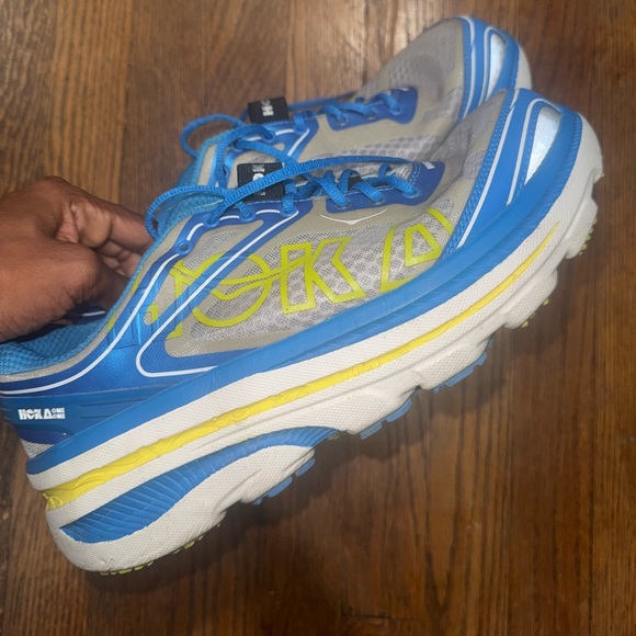 Hoka Blue and Yellow Athletic Sneakers main image 6